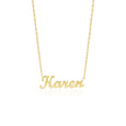 14k Solid Gold Mini Name Necklace
