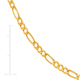 14k Solid Gold Figaro Chain Necklace