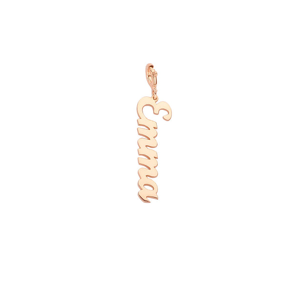 dainty-and-gold-jewelry - Vertical Script Name Pendant