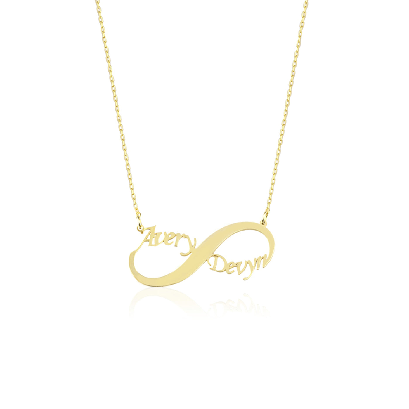 Infinity Two Name Necklace