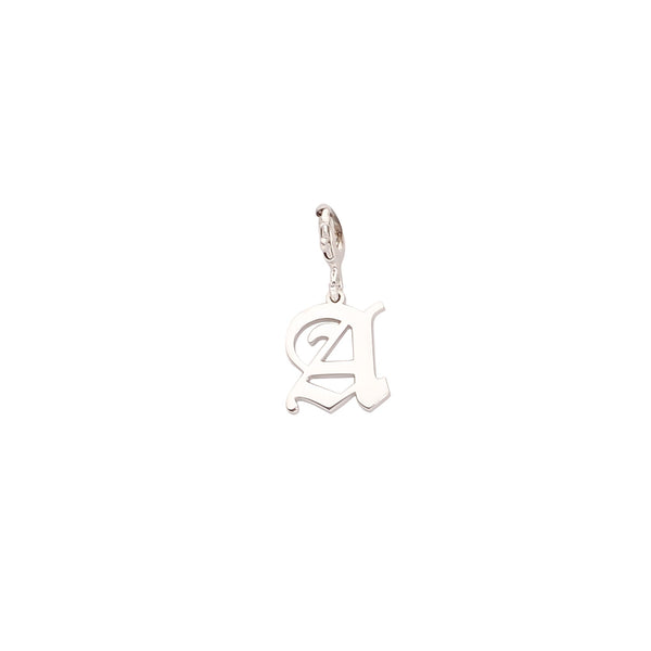 dainty-and-gold-jewelry - Gothic  Initial Pendant