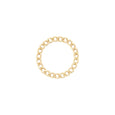14k solid Gold Curb Chain Ring