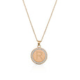 14k Solid Gold Coin Necklace