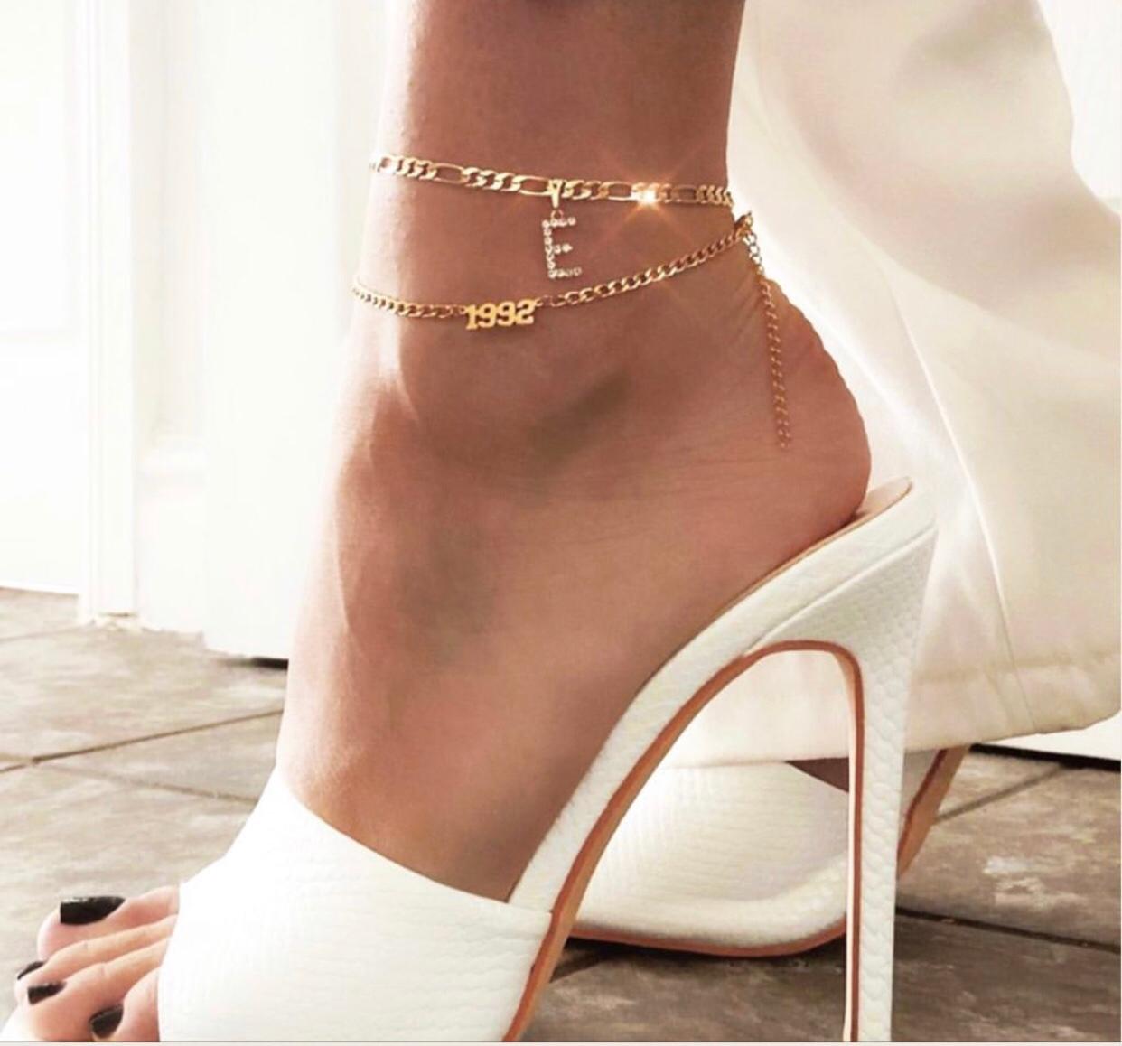 Personalized Year Anklets