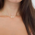 dainty-and-gold-jewelry - 14k Solid Gold GOTHIC NAME NECKLACE