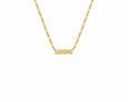 dainty-and-gold-jewelry - Year Necklace with Figaro chain , Birth Year Necklace